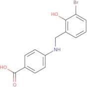 4-{[(3-Bromo-2-hydroxyphenyl)methyl]amino}benzoic acid