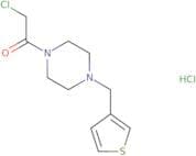 2-Chloro-1-[4-(thiophen-3-ylmethyl)piperazin-1-yl]ethan-1-one hydrochloride