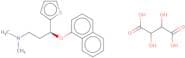 N,N-Dimethyl-3-(1-naphthalenyloxy)-3-(2-thienyl) propanamine tartrate