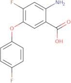 2-Amino-4-fluoro-5-(4-fluorophenoxy)benzoic acid