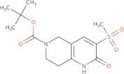 tert-Butyl 3-methanesulfonyl-2-oxo-1,2,5,6,7,8-hexahydro-1,6-naphthyridine-6-carboxylate
