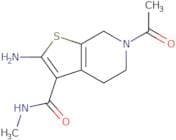 6-Acetyl-2-amino-N-methyl-4,5,6,7-tetrahydrothieno[2,3-c]pyridine-3-carboxamide
