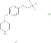1-{[4-(2,2,2-Trifluoroethoxy)phenyl]methyl}piperazine dihydrochloride