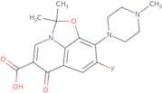 8-Fluoro-2,2-dimethyl-9-(4-methyl-1-piperazinyl)-6-oxo-2H,6H-oxazolo[5,4,3-ij]quinoline-5-carboxyl…