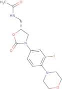 N-(((5R)-3-(3-Fluoro-4- (4-morpholinyl)phenyl)-2-oxo- 5-oxazolidinyl)methyl) acetamide