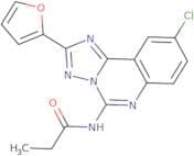 N-(9-Chloro-2-furan-2-yl-[1,2,4]triazolo[1,5-c]quinazolin-5-yl)propanamide
