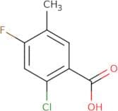 2-Chloro-4-fluoro-5-methylbenzoic acid