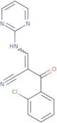 (2E)-2-[(E)-2-chlorobenzoyl]-3-[(pyrimidin-2-yl)amino]prop-2-enenitrile