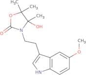 4-Hydroxy-3-[2-(5-methoxy-1H-indol-3-yl)-ethyl]-4,5,5-trimethyl-oxazolidin-2-one