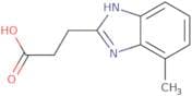 3-(4-Methyl-1H-1,3-benzodiazol-2-yl)propanoic acid