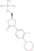 (S)-5-((tert-Butylamino)methyl)-3-(3-fluoro-(4-morpholinyl)phenyl)oxazolidin-2-one