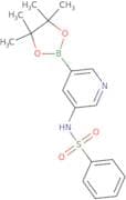 N-(5-(4,4,5,5-Tetramethyl-1,3,2-dioxaborolan-2-yl)pyridin-3-yl)benzenesulfonamide