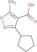 3-Cyclopentyl-5-methyl-1,2-oxazole-4-carboxylic acid