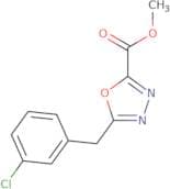 Methyl 5-[(3-chlorophenyl)methyl]-1,3,4-oxadiazole-2-carboxylate