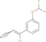 3-Chloro-3-[3-(difluoromethoxy)phenyl]prop-2-enenitrile