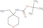 tert-butyl N-[4-(aminomethyl)oxan-4-yl]carbamate