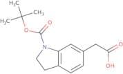 2-{1-[(tert-Butoxy)carbonyl]-2,3-dihydro-1H-indol-6-yl}acetic acid