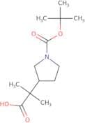 2-{1-[(tert-Butoxy)carbonyl]pyrrolidin-3-yl}-2-methylpropanoic acid