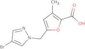 5-[(4-Bromo-1H-pyrazol-1-yl)methyl]-3-methylfuran-2-carboxylic acid