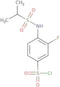3-Fluoro-4-(propane-2-sulfonamido)benzene-1-sulfonyl chloride