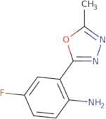 4-Fluoro-2-(5-methyl-1,3,4-oxadiazol-2-yl)aniline