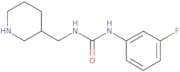 3-(3-Fluorophenyl)-1-(piperidin-3-ylmethyl)urea