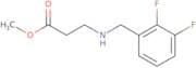 Methyl 3-{[(2,3-difluorophenyl)methyl]amino}propanoate