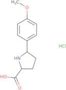 (2S,5S)-5-(4-Methoxyphenyl)pyrrolidine-2-carboxylic acid hydrochloride