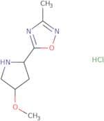 5-[4-Methoxypyrrolidin-2-yl]-3-methyl-1,2,4-oxadiazole hydrochloride