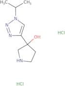 3-[1-(Propan-2-yl)-1H-1,2,3-triazol-4-yl]pyrrolidin-3-ol dihydrochloride