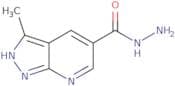 3-Methyl-7H-pyrazolo[3,4-b]pyridine-5-carbohydrazide