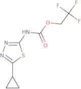 2,2,2-Trifluoroethyl N-(5-cyclopropyl-1,3,4-thiadiazol-2-yl)carbamate