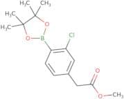 Methyl 2-[3-chloro-4-(4,4,5,5-tetramethyl-1,3,2-dioxaborolan-2-yl)phenyl]acetate