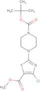 tert-Butyl 4-[4-chloro-5-(methoxycarbonyl)-1,3-thiazol-2-yl]piperazine-1-carboxylate
