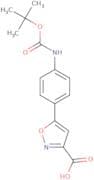 5-(4-([(tert-Butoxy)carbonyl]amino)phenyl)-1,2-oxazole-3-carboxylic acid