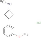 rac-(1R,3R)-3-(3-Methoxyphenyl)-N-methylcyclobutan-1-amine hydrochloride