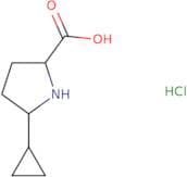 rac-(2R,5R)-5-Cyclopropylpyrrolidine-2-carboxylic acid hydrochloride