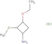rac-(1R,2S,3R)-3-Ethoxy-2-(methylsulfanyl)cyclobutan-1-amine hydrochloride