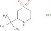 3-​(1,​1-​Dimethylethyl)​-​thiomorpholine 1,​1-​dioxide hydrochloride