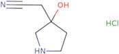 2-(3-Hydroxypyrrolidin-3-yl)acetonitrile hydrochloride
