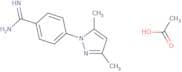 4-(3,5-Dimethyl-1H-pyrazol-1-yl)benzene-1-carboximidamide, acetic acid