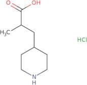 2-Methyl-3-(piperidin-4-yl)propanoic acid hydrochloride