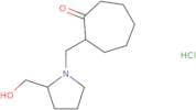 2-{[2-(Hydroxymethyl)pyrrolidin-1-yl]methyl}cycloheptan-1-one hydrochloride