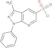 3-Methyl-1-phenyl-1H-pyrazolo[3,4-b]pyridine-5-sulfonyl chloride
