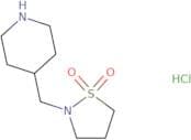 2-[(Piperidin-4-yl)methyl]-1λ⁶,2-thiazolidine-1,1-dione hydrochloride
