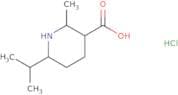 2-Methyl-6-(propan-2-yl)piperidine-3-carboxylic acid hydrochloride