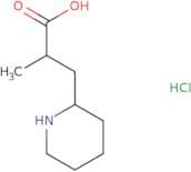 2-Methyl-3-(piperidin-2-yl)propanoic acid hydrochloride