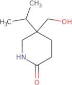 5-(Hydroxymethyl)-5-(propan-2-yl)piperidin-2-one