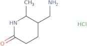 5-(Aminomethyl)-6-methylpiperidin-2-one hydrochloride