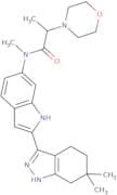 (αS)-N,α-Dimethyl-N-[2-(4,5,6,7-tetrahydro-6,6-dimethyl-1H-indazol-3-yl)-1H-indol-6-yl]-4-morpholi…